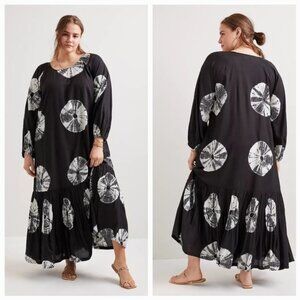 Norblack Norwhite Ayana Maxi Dress size 1X NWT